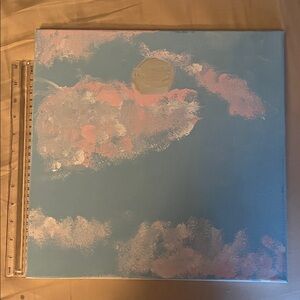 Artisan Dreamy Blue and Pink Sky Painting